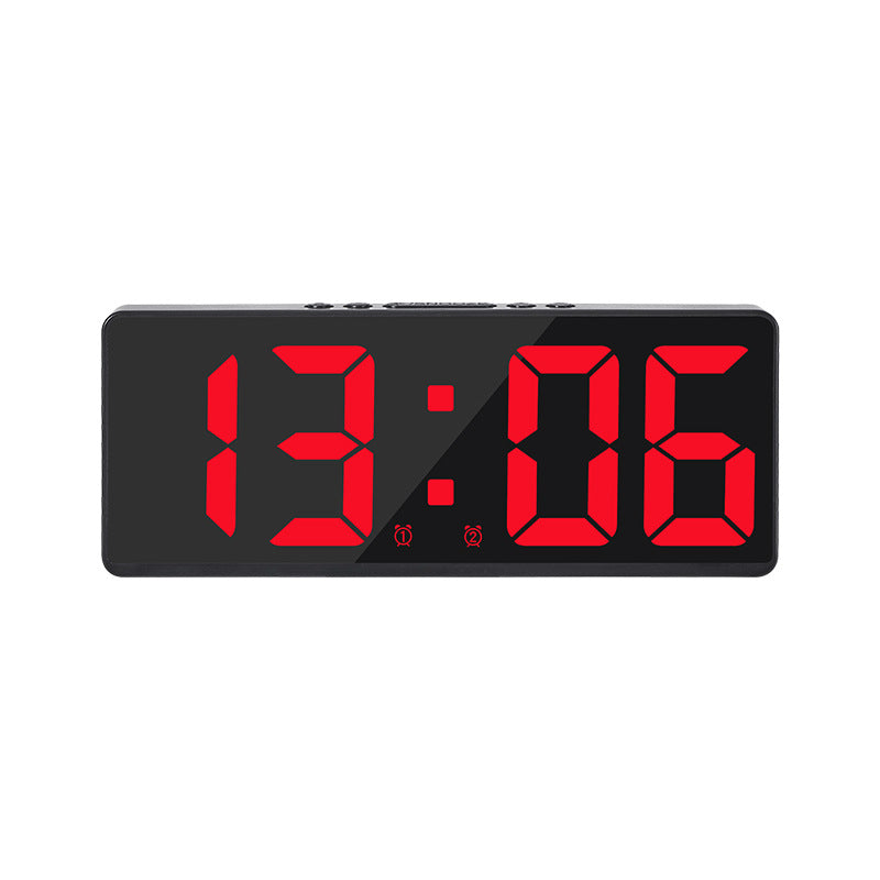 Multifunctional LED Digital Clock: Features number display, color nightlight, temp, calendar, alarm. Large size, backlit, great